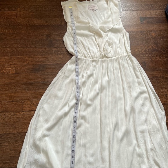 Charles Henry size 1X white ruffle surplus midi dress - Picture 8 of 10